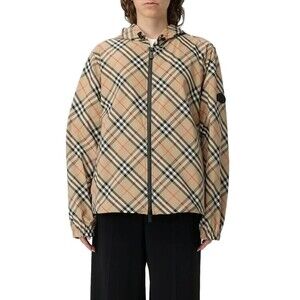 Burberry Lightweight Check-Patterned Windbreaker Jacket - NWT